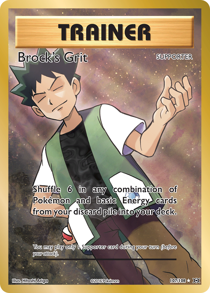 Brock's Grit (107/108) [XY: Evolutions] | Jomio and Rueliete's Cards and Comics