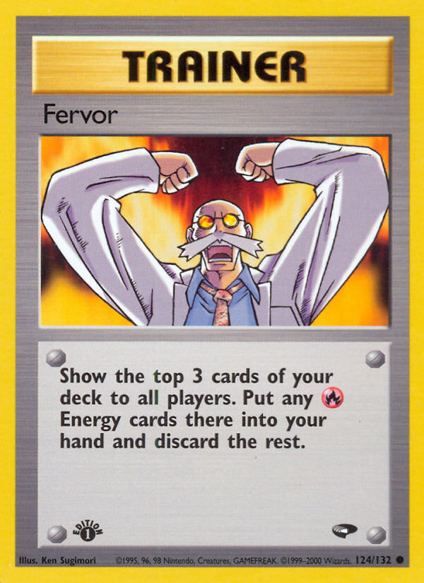 Fervor (124/132) [Gym Challenge 1st Edition] | Jomio and Rueliete's Cards and Comics