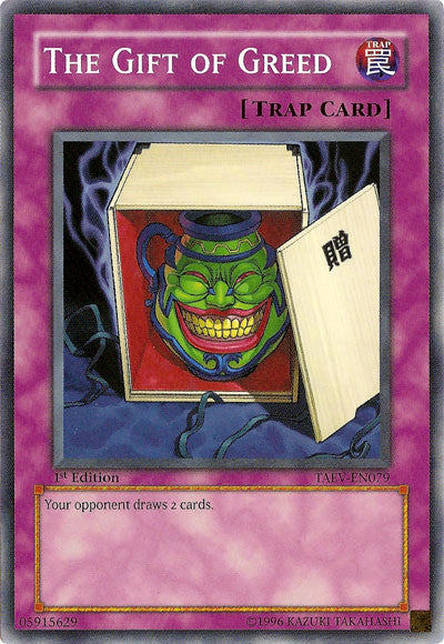 The Gift of Greed [TAEV-EN079] Common | Jomio and Rueliete's Cards and Comics