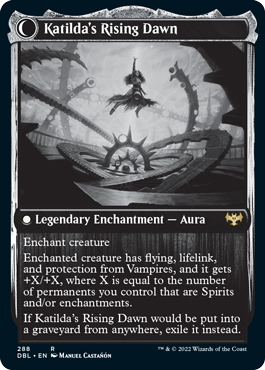 Katilda, Dawnhart Martyr // Katilda's Rising Dawn [Innistrad: Double Feature] | Jomio and Rueliete's Cards and Comics