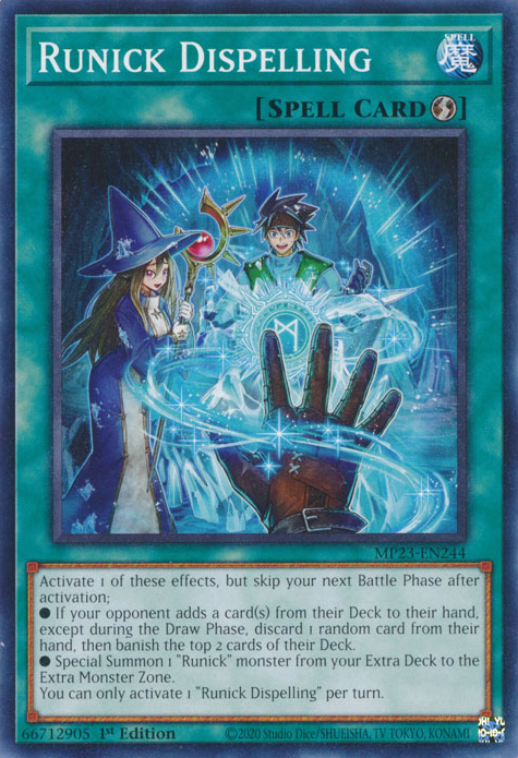 Runick Dispelling [MP23-EN244] Common | Jomio and Rueliete's Cards and Comics