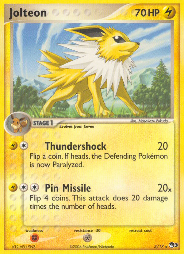 Jolteon (3/17) [POP Series 3] | Jomio and Rueliete's Cards and Comics