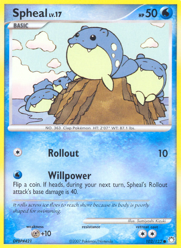 Spheal (102/123) [Diamond & Pearl: Mysterious Treasures] | Jomio and Rueliete's Cards and Comics