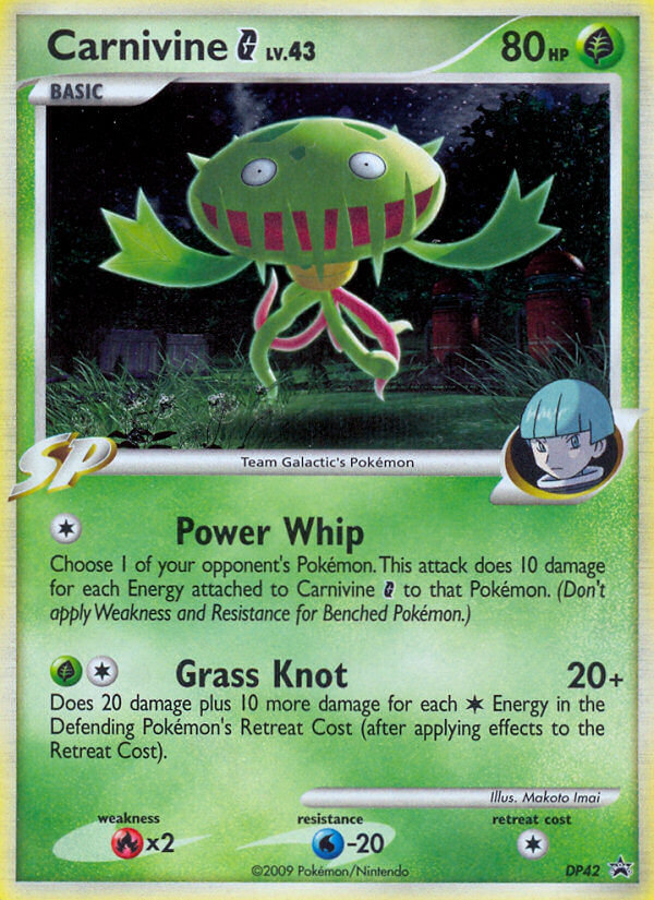 Carnivine G (DP42) [Diamond & Pearl: Black Star Promos] | Jomio and Rueliete's Cards and Comics