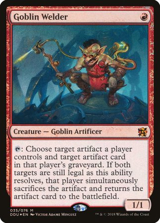 Goblin Welder [Duel Decks: Elves vs. Inventors] | Jomio and Rueliete's Cards and Comics