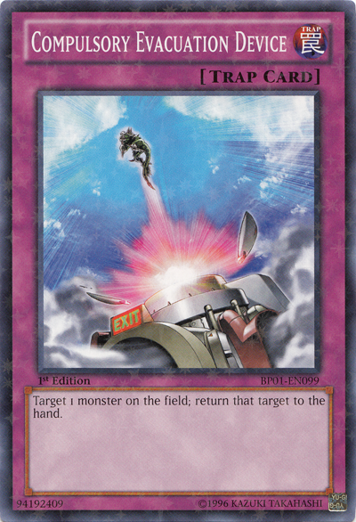 Compulsory Evacuation Device [BP01-EN099] Starfoil Rare | Jomio and Rueliete's Cards and Comics