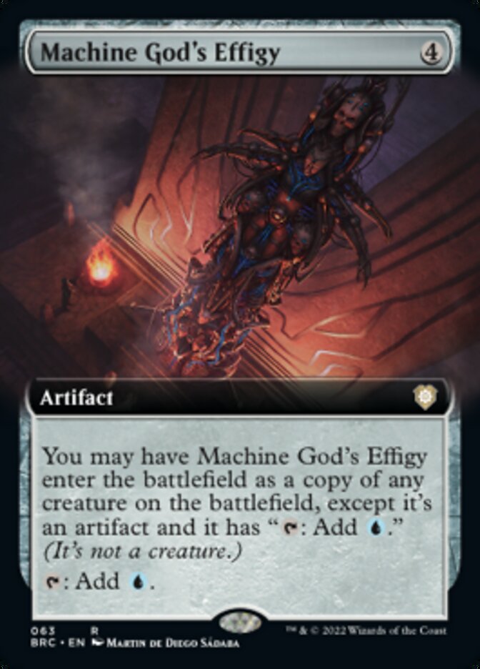 Machine God's Effigy (Extended Art) [The Brothers' War Commander] | Jomio and Rueliete's Cards and Comics