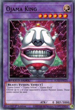 Ojama King [SGX1-ENC21] Common | Jomio and Rueliete's Cards and Comics