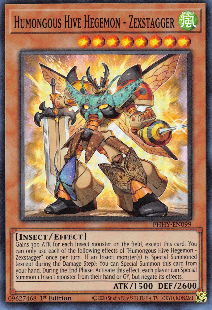 Humongous Hive Hegemon - Zexstagger [PHHY-EN099] Super Rare | Jomio and Rueliete's Cards and Comics