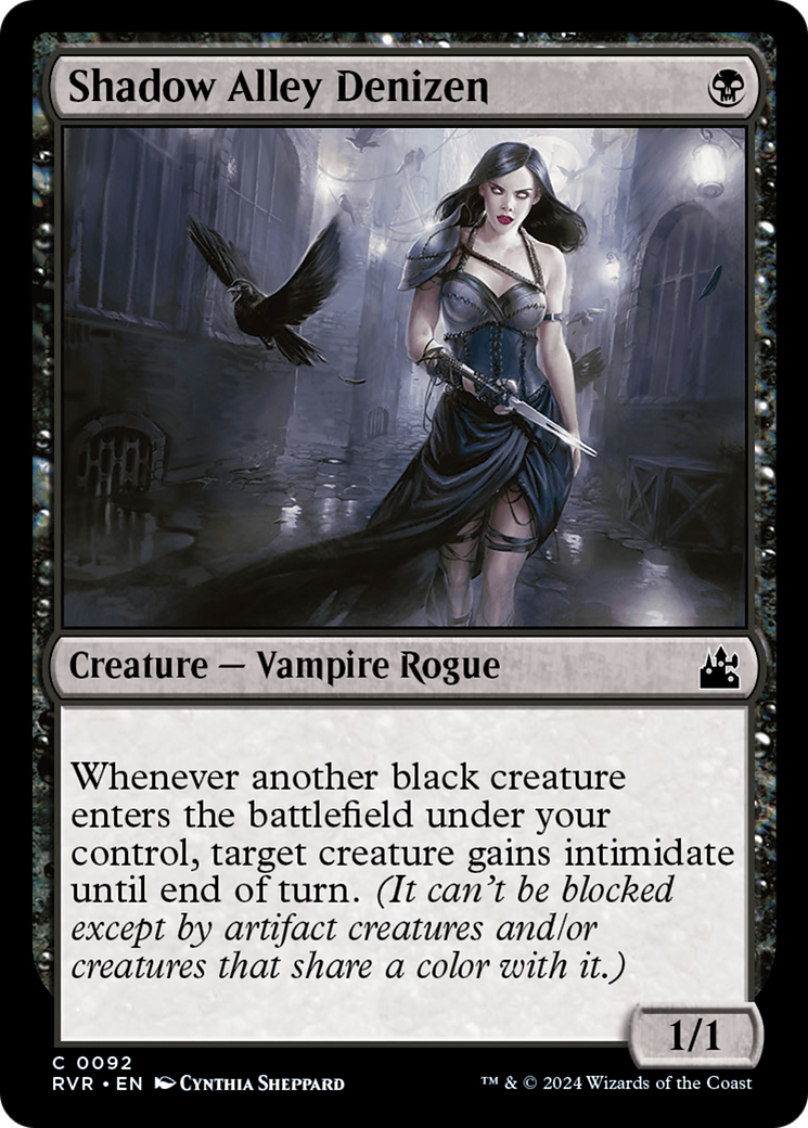 Shadow Alley Denizen [Ravnica Remastered] | Jomio and Rueliete's Cards and Comics