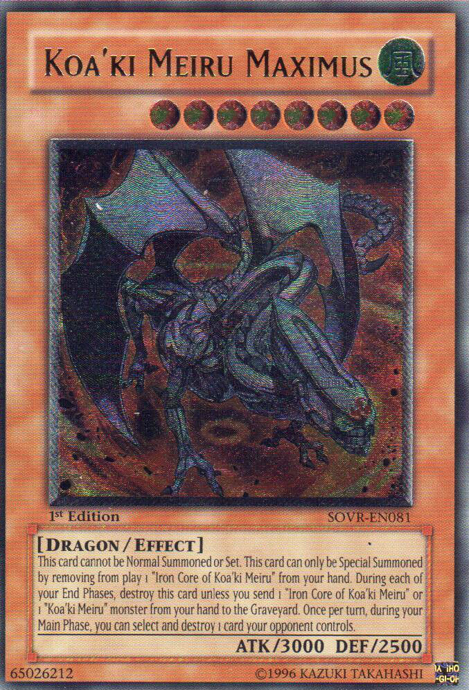 Koa'ki Meiru Maximus [SOVR-EN081] Ultimate Rare | Jomio and Rueliete's Cards and Comics