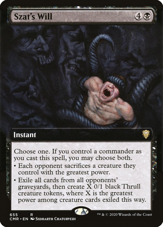 Szat's Will (Extended Art) [Commander Legends] | Jomio and Rueliete's Cards and Comics