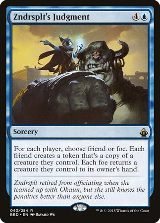 Zndrsplt's Judgment [Battlebond] | Jomio and Rueliete's Cards and Comics
