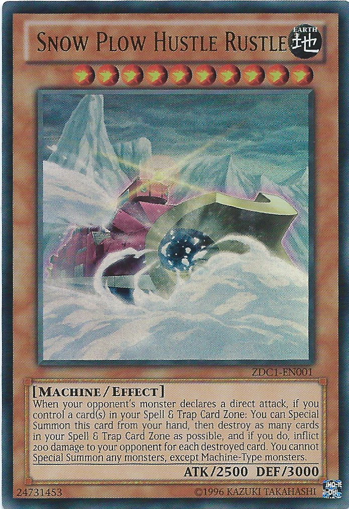 Snow Plow Hustle Rustle [ZDC1-EN001] Ultra Rare | Jomio and Rueliete's Cards and Comics
