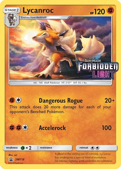 Lycanroc (SM118) (Prerelease Promo) [Sun & Moon: Black Star Promos] | Jomio and Rueliete's Cards and Comics
