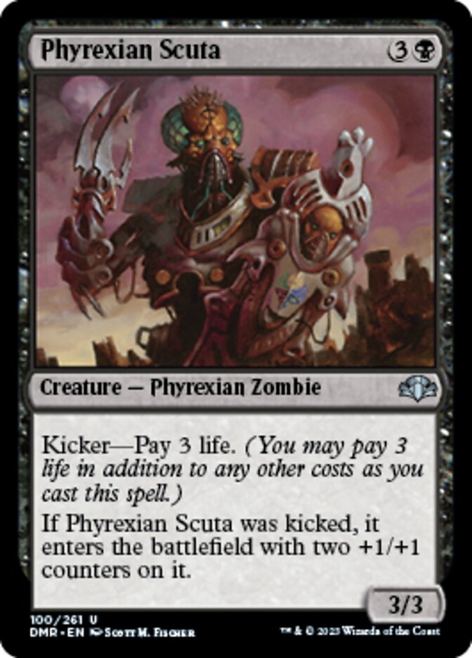 Phyrexian Scuta [Dominaria Remastered] | Jomio and Rueliete's Cards and Comics