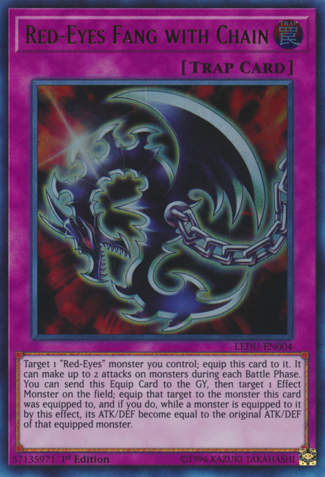 Red-Eyes Fang with Chain [LEDU-EN004] Ultra Rare | Jomio and Rueliete's Cards and Comics
