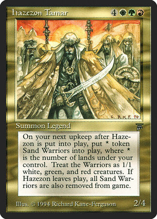Hazezon Tamar [Legends] | Jomio and Rueliete's Cards and Comics