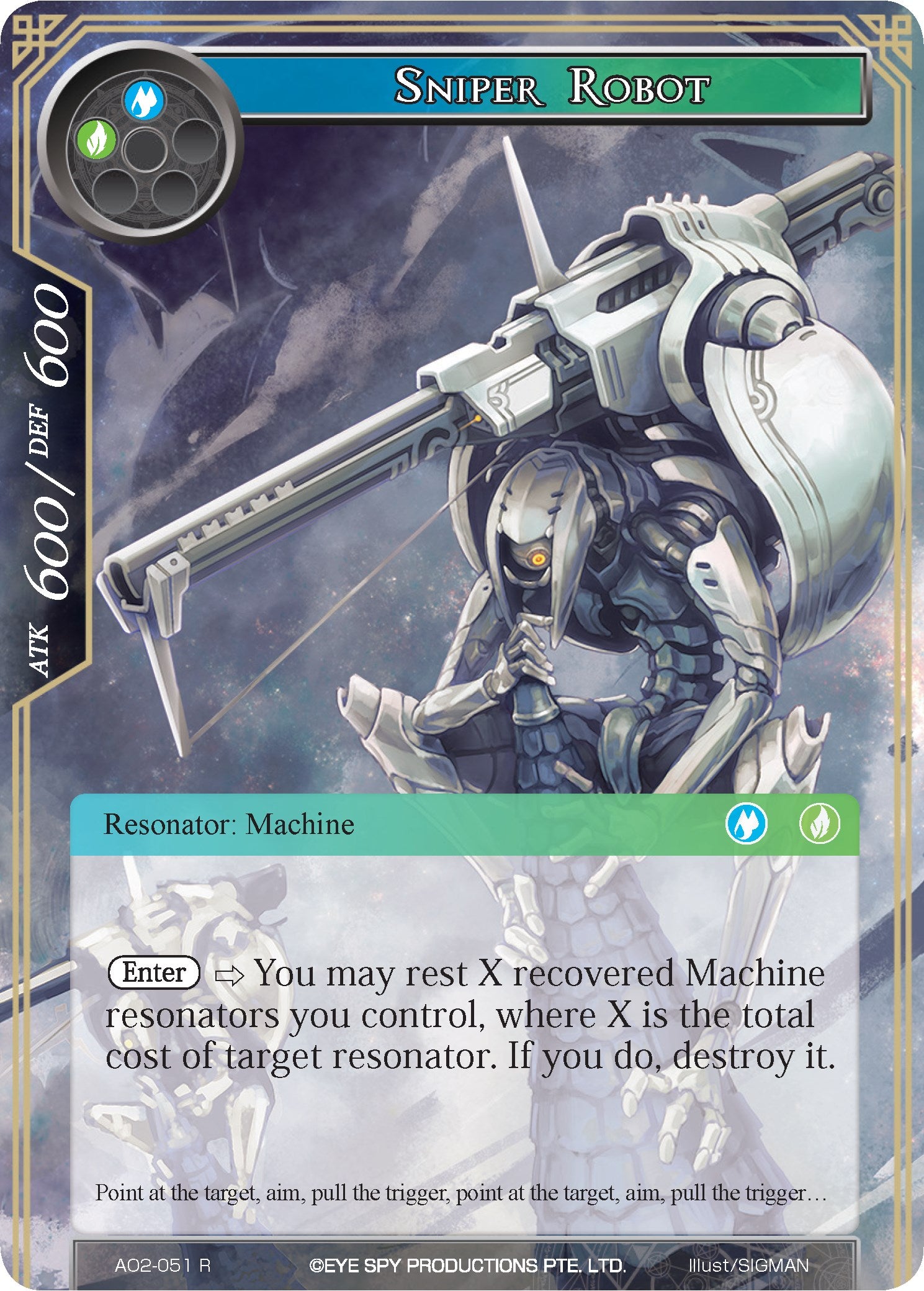 Sniper Robot (AO2-051) [Alice Origin II] | Jomio and Rueliete's Cards and Comics