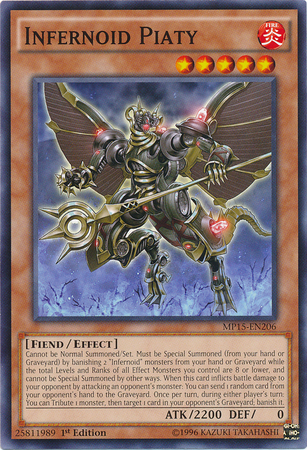 Infernoid Piaty [MP15-EN206] Common | Jomio and Rueliete's Cards and Comics