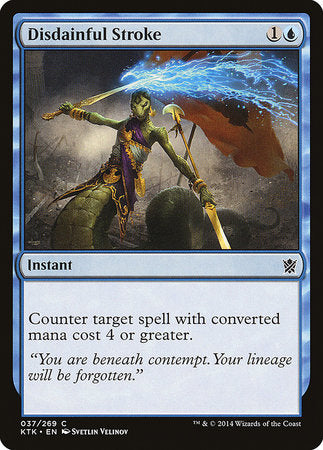 Disdainful Stroke [Khans of Tarkir] | Jomio and Rueliete's Cards and Comics