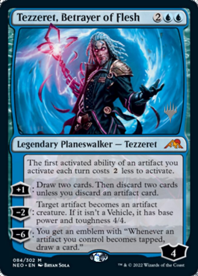 Tezzeret, Betrayer of Flesh (Promo Pack) [Kamigawa: Neon Dynasty Promos] | Jomio and Rueliete's Cards and Comics