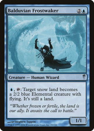 Balduvian Frostwaker [Coldsnap] | Jomio and Rueliete's Cards and Comics