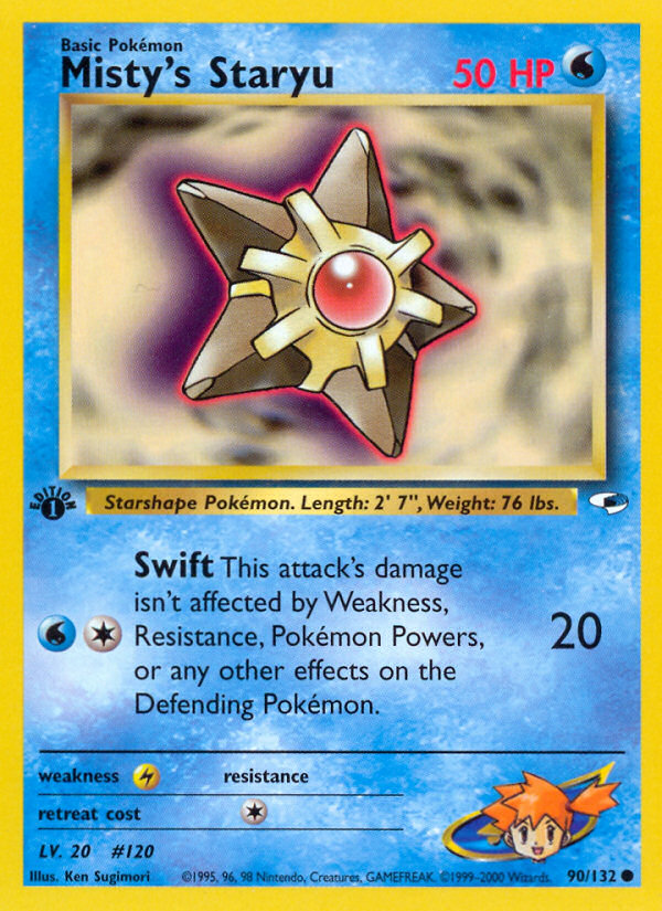 Misty's Staryu (90/132) [Gym Heroes 1st Edition] | Jomio and Rueliete's Cards and Comics