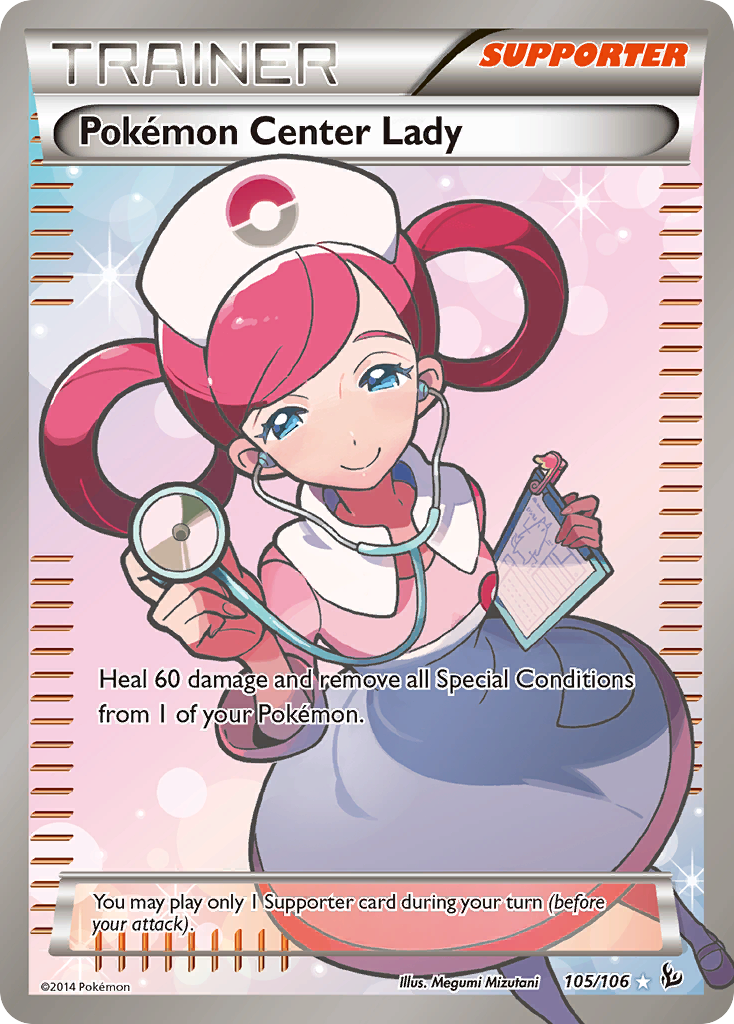 Pokemon Center Lady (105/106) [XY: Flashfire] | Jomio and Rueliete's Cards and Comics