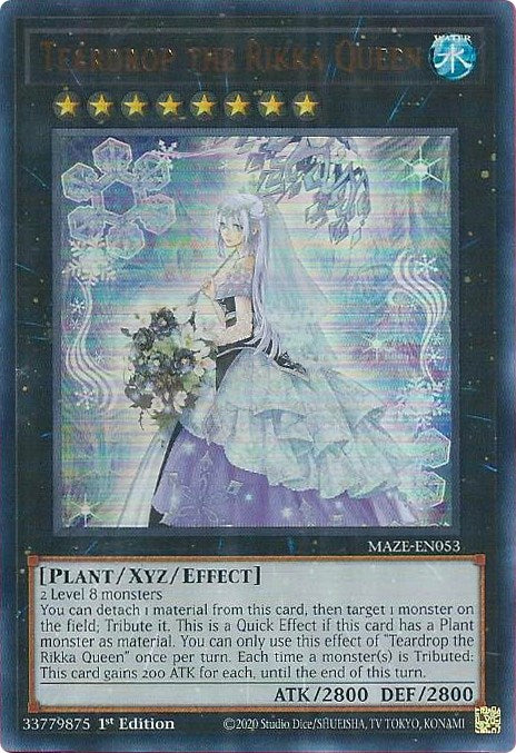 Teardrop the Rikka Queen [MAZE-EN053] Ultra Rare | Jomio and Rueliete's Cards and Comics