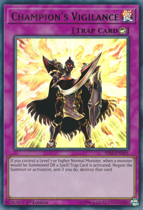 Champion's Vigilance [SS02-ENV01] Ultra Rare | Jomio and Rueliete's Cards and Comics