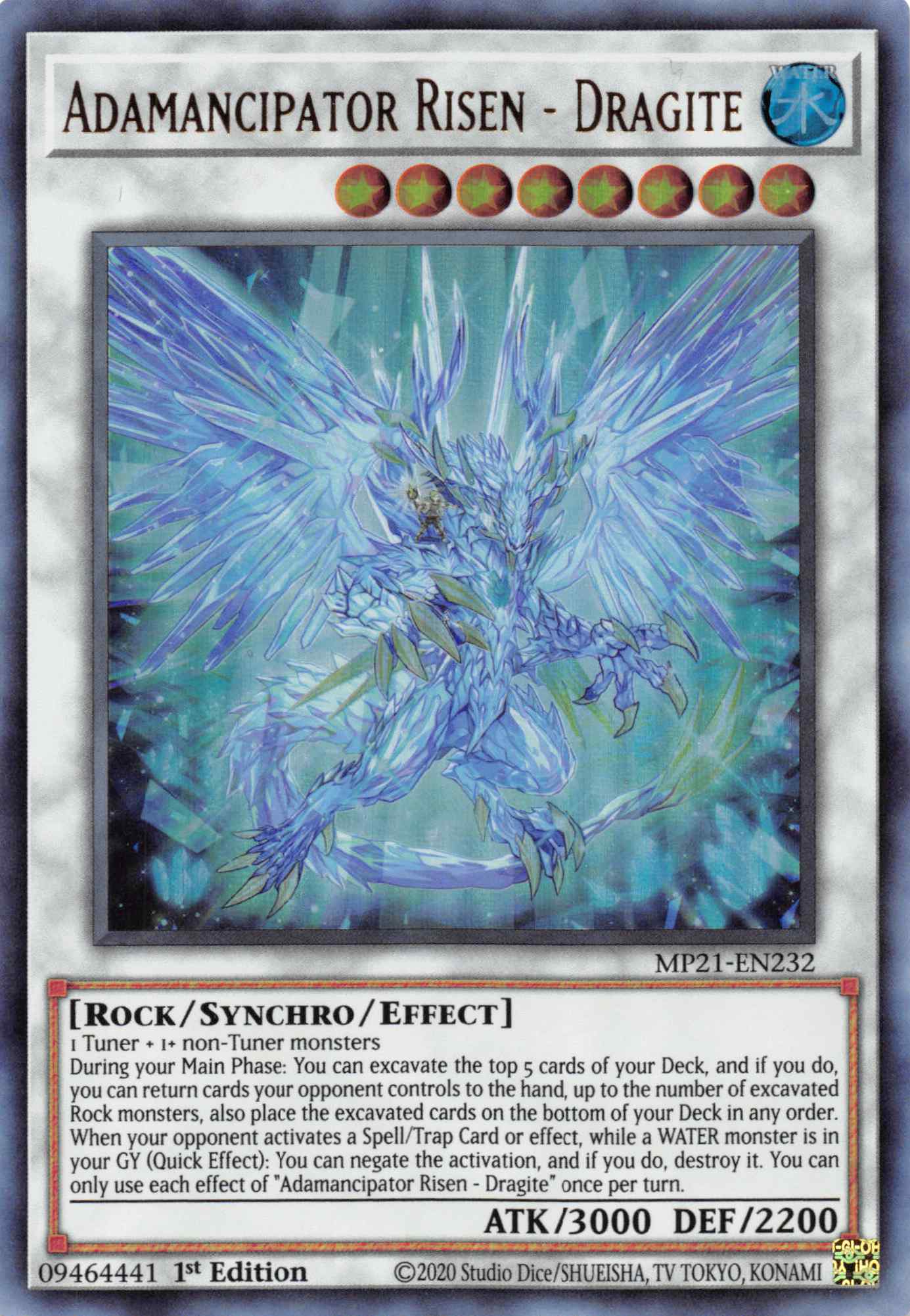 Adamancipator Risen - Dragite [MP21-EN232] Ultra Rare | Jomio and Rueliete's Cards and Comics
