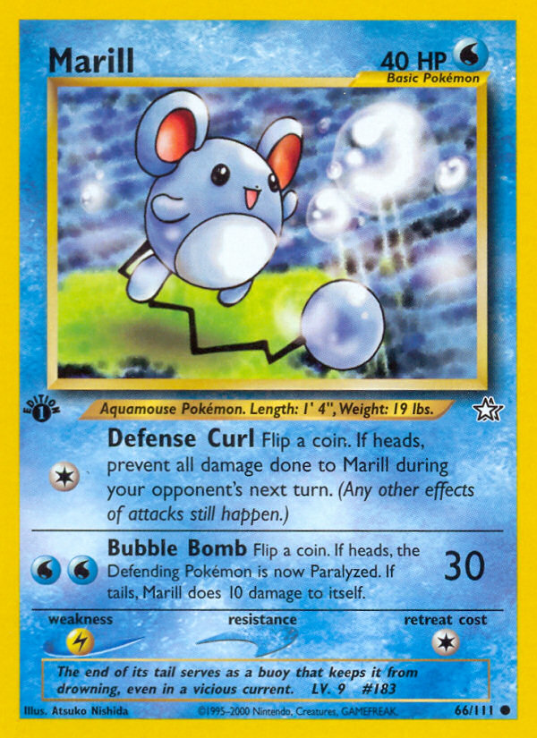 Marill (66/111) [Neo Genesis 1st Edition] | Jomio and Rueliete's Cards and Comics