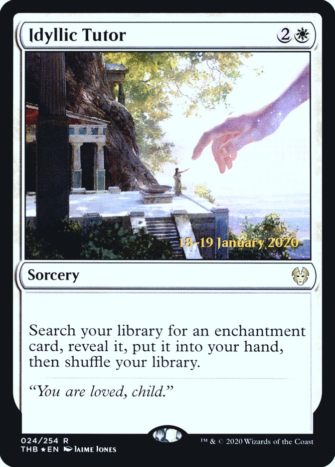 Idyllic Tutor [Theros Beyond Death Prerelease Promos] | Jomio and Rueliete's Cards and Comics