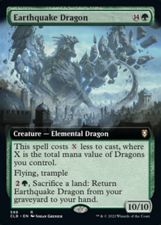 Earthquake Dragon (Extended Art) [Commander Legends: Battle for Baldur's Gate] | Jomio and Rueliete's Cards and Comics