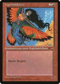Bird Maiden (German) - "Vogelmadchen" [Renaissance] | Jomio and Rueliete's Cards and Comics