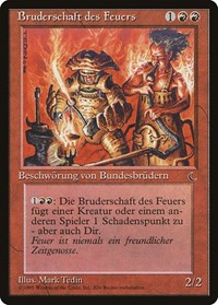 Brothers of Fire (German) - "Bruderschaft des Feuers" [Renaissance] | Jomio and Rueliete's Cards and Comics
