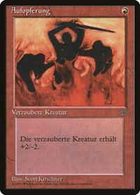 Immolation (German) - "Aufopferung" [Renaissance] | Jomio and Rueliete's Cards and Comics