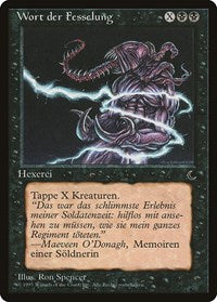 Word of Binding (German) - "Wort der Fesselung" [Renaissance] | Jomio and Rueliete's Cards and Comics