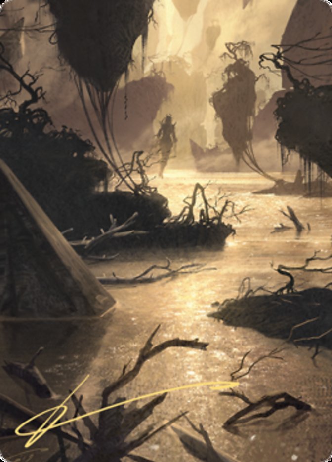 Murkwater Pathway Art Card (Gold-Stamped Signature) [Zendikar Rising Art Series] | Jomio and Rueliete's Cards and Comics