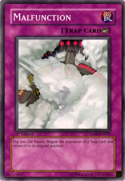 Malfunction [SD09-EN035] Common | Jomio and Rueliete's Cards and Comics