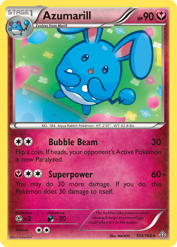 Azumarill (103/160) [XY: Primal Clash] | Jomio and Rueliete's Cards and Comics