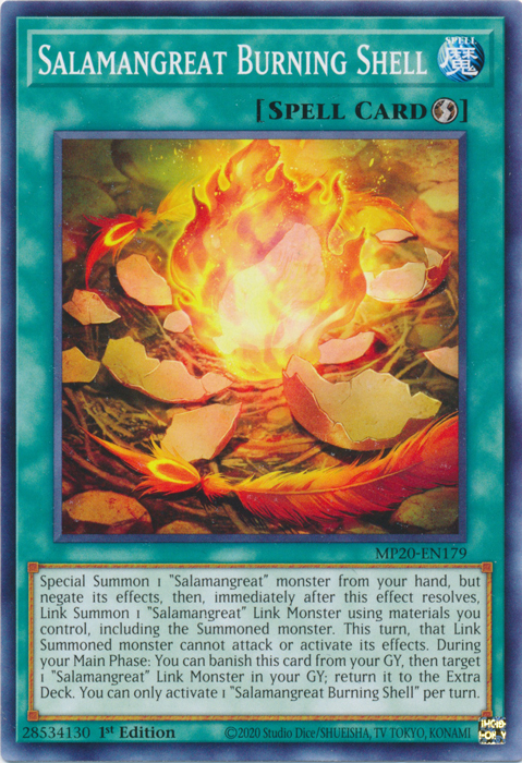 Salamangreat Burning Shell [MP20-EN179] Common | Jomio and Rueliete's Cards and Comics