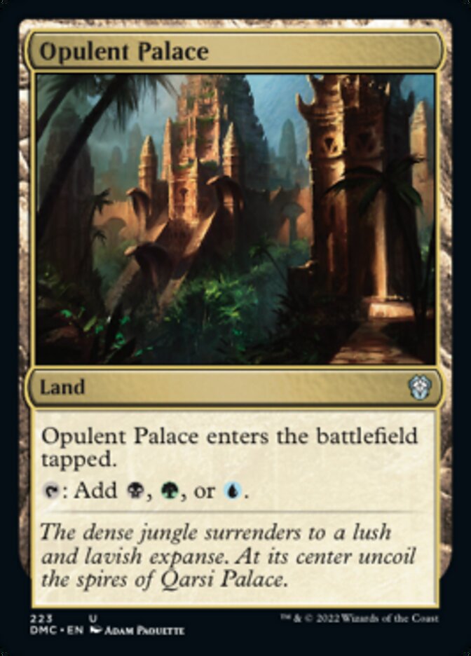 Opulent Palace [Dominaria United Commander] | Jomio and Rueliete's Cards and Comics