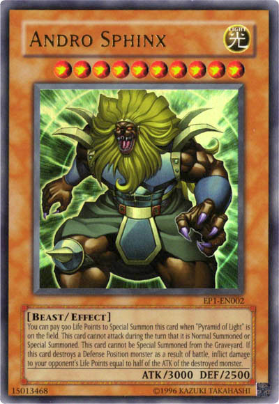 Andro Sphinx [EP1-EN002] Ultra Rare | Jomio and Rueliete's Cards and Comics