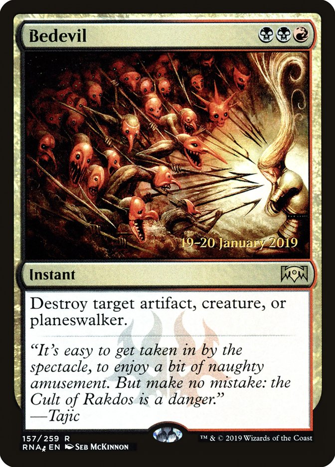 Bedevil [Ravnica Allegiance Prerelease Promos] | Jomio and Rueliete's Cards and Comics