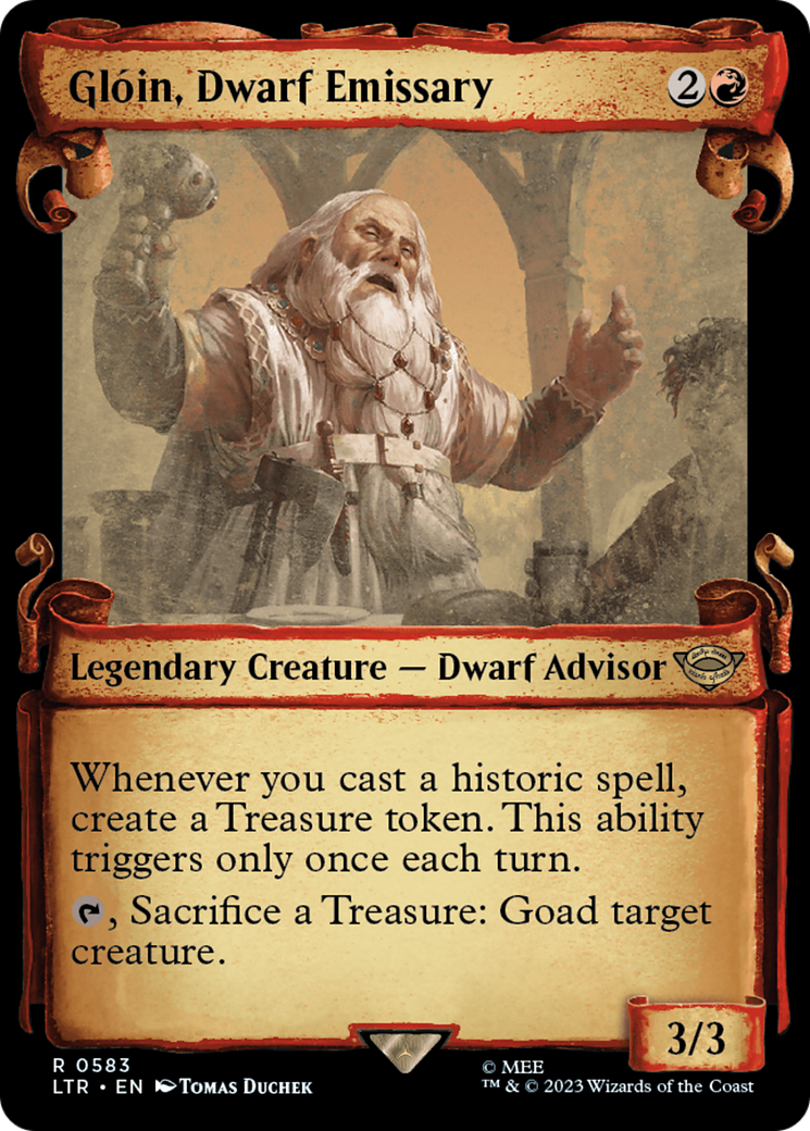 Gloin, Dwarf Emissary [The Lord of the Rings: Tales of Middle-Earth Showcase Scrolls] | Jomio and Rueliete's Cards and Comics