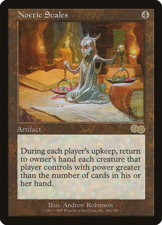 Noetic Scales [Urza's Saga] | Jomio and Rueliete's Cards and Comics