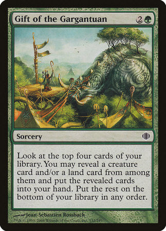 Gift of the Gargantuan [Shards of Alara] | Jomio and Rueliete's Cards and Comics