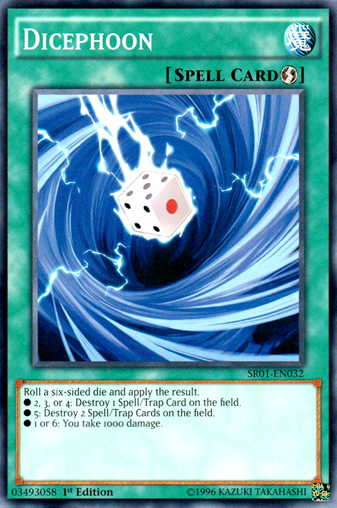 Dicephoon [SR01-EN032] Common | Jomio and Rueliete's Cards and Comics
